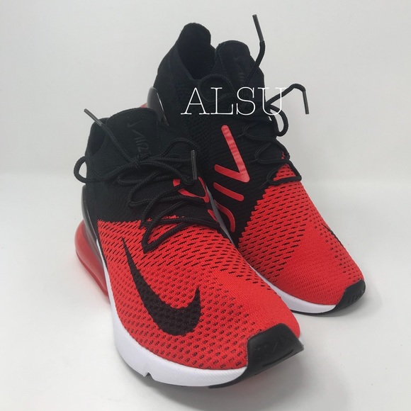 Nike Air Max 270 Flyknit Chili 🌶 Red Men’s - Picture 2 of 8